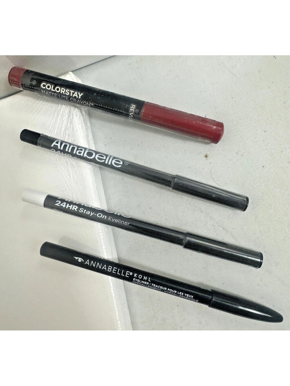 Revlon ColorStay Lip Crayon Matte Lite Annabelle Eyeliner Pencil Lot 4pc